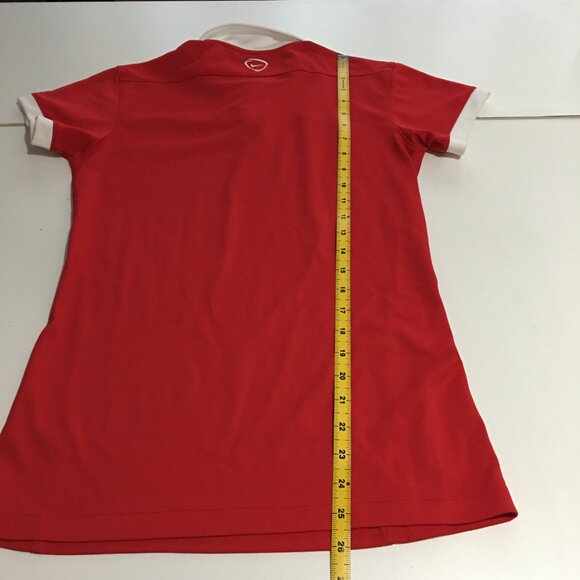 Nike Dri-FIT Womens Small Red Polo Shirt Soccer - Picture 10 of 10
